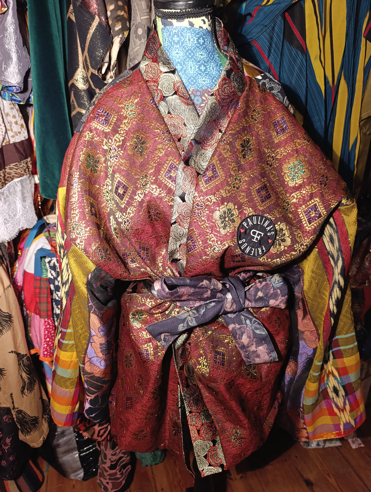 Ikat flowers kimono - PAULINA'S FRIENDS