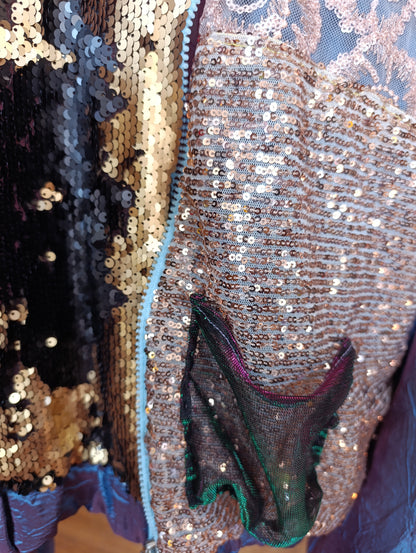 Holo lace sequins bomber - PAULINA'S FRIENDS